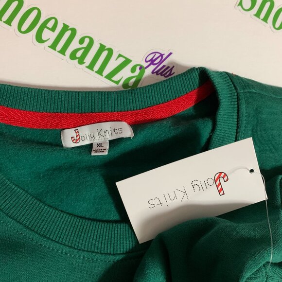 Ugly Christmas Sweatshirt Jolly Knits Full Of Holiday Spirits Santa Drink Men XL - Picture 4 of 4